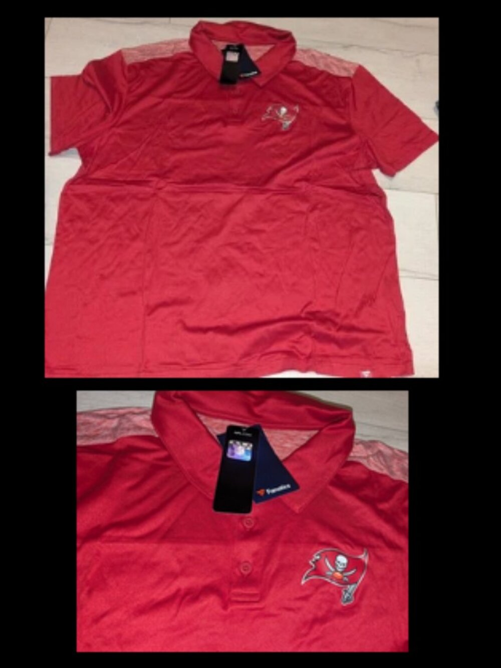 NWT Men's Fanatics NFL Red Tampa Bay Buccaneers Long Shot Shirt size 2XL